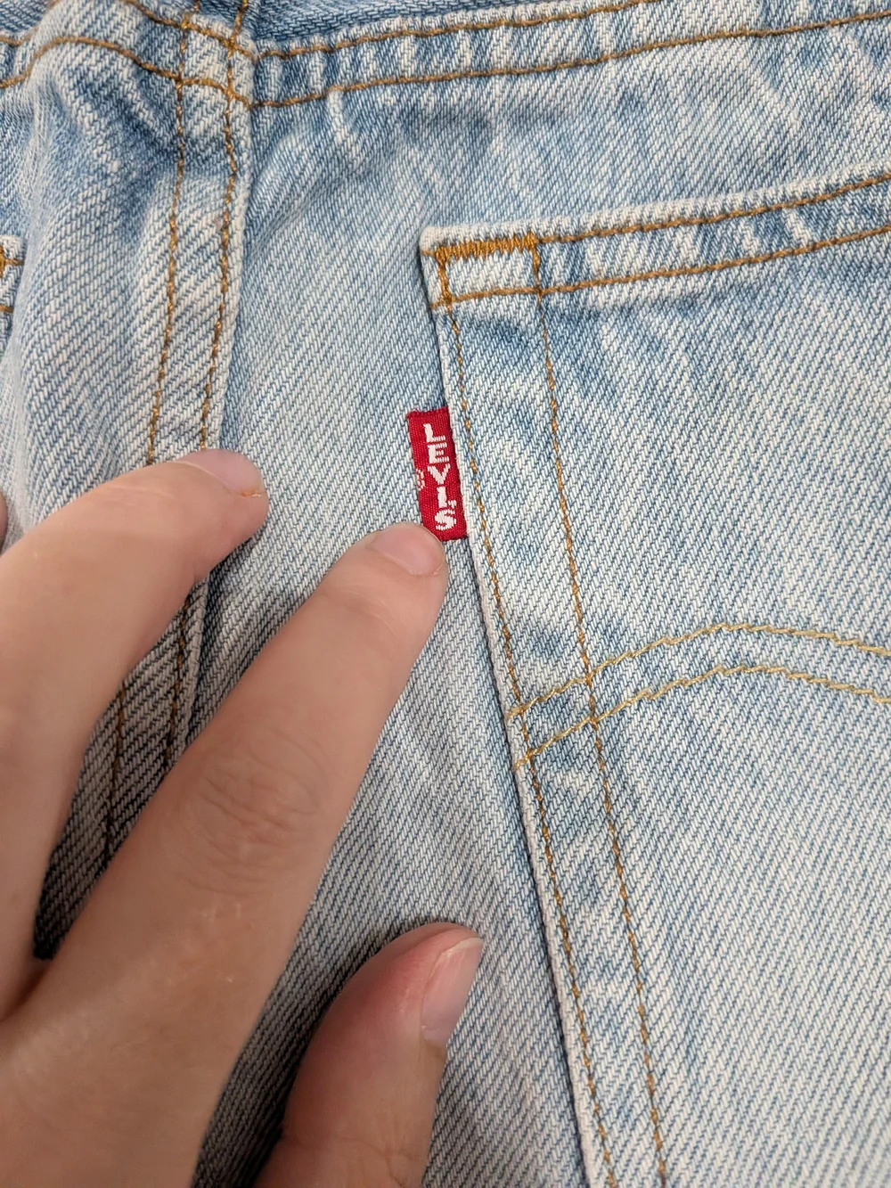 Levi's Big E Deconstructed Raw Hem Light Blue Denim Zip-Front Mini Skirt